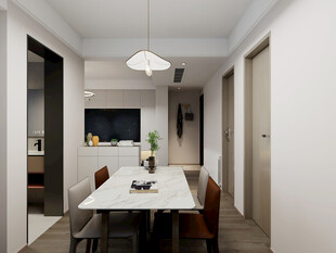 现代简约风餐厅室内场景