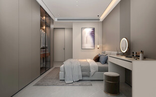 现代简约风卧室走廊空间