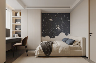简约星空主题卧室设计