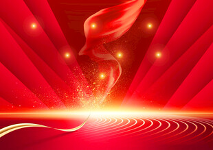 红色主背景