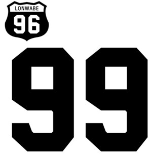 醒目数字99与96标识