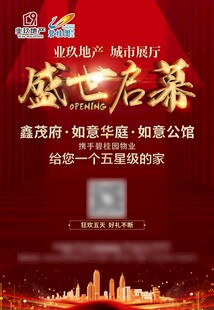 房地产开业朋友圈海报