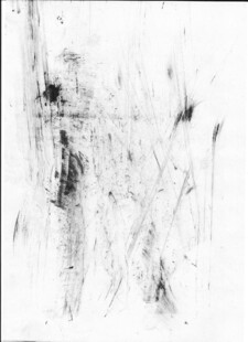 抽象黑白笔触艺术画面