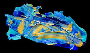 抽象多彩流体艺术图案