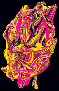 绚丽抽象艺术头像图案