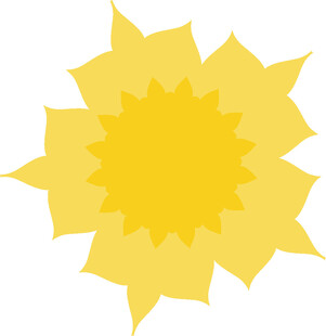 黄色太阳图标