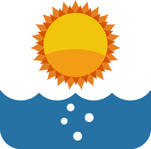 海上日出图标