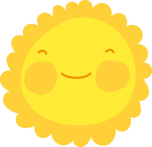 可爱笑脸太阳图标