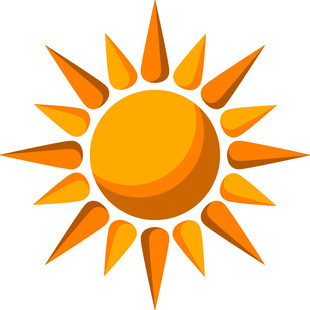 卡通风格太阳图标