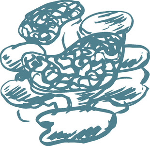 手绘石头图案