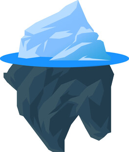 漂浮的冰山一角