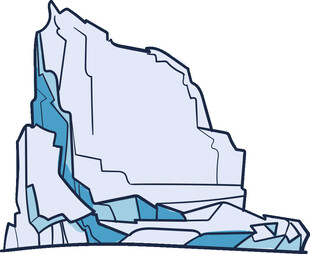 冰山插画