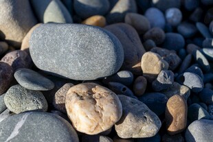 多彩鹅卵石特写