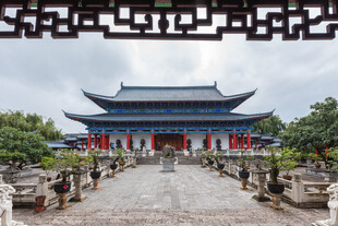 中式古建筑庭院景观