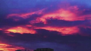 绚丽晚霞天空美景