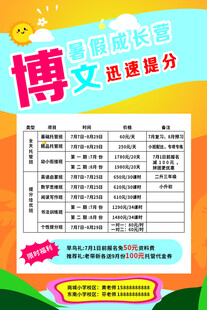 补习班 实习招生 辅导班 儿童