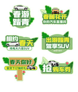 春季汽车车展促销活动手举牌