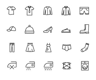 简约服装图标