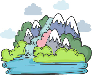 山水相依的梦幻自然景观