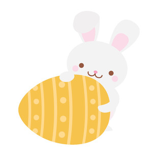可爱小兔与彩蛋