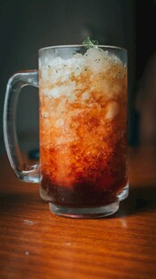 渐变色彩冰饮玻璃杯