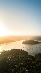 海上日出美景俯瞰