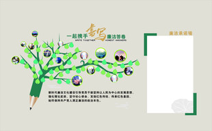 廉洁承诺文化墙