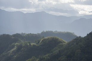 山峦云海间的自然美景