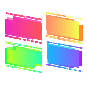 多彩渐变几何图形背景