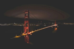 夜幕下的金门大桥