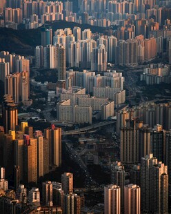 城市高楼景观俯瞰图