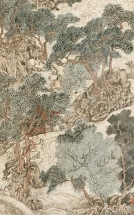 古风山水绘画场景