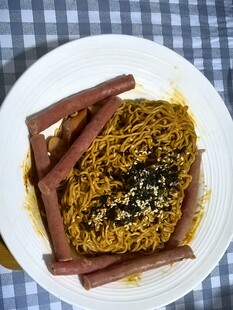 香肠拌火鸡面