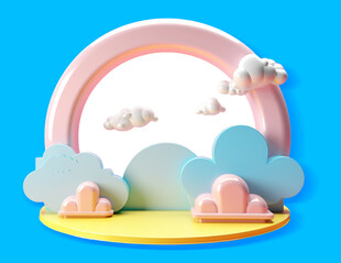 梦幻云朵背景