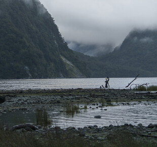山间湖畔的静谧景致