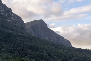 壮丽山峦与葱郁植被景观