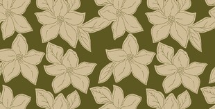 手绘花数码印花