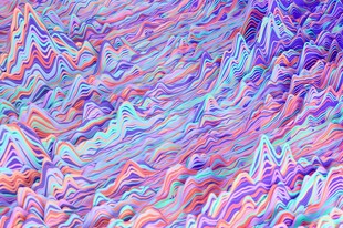 梦幻多彩流体纹理图案