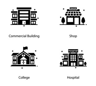 常见建筑图标 
