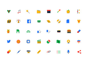 多彩办公工具图标 