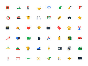 多彩多样的工具图标 