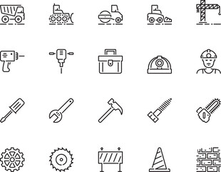 建筑施工工具图标 