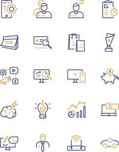 商务办公相关图标 