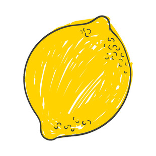 手绘柠檬插画