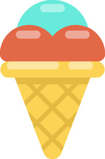 美味冰淇淋甜筒