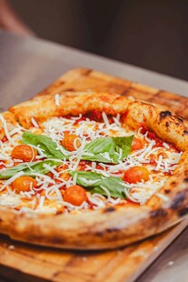 美味蔬菜披萨诱人呈现