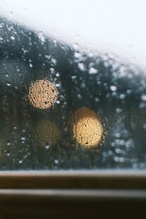 雨中车窗水珠