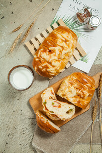 美味千层酥面包诱人呈现