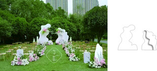 户外婚礼 白色婚礼 结婚