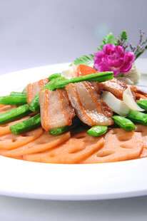 莲菜煎肉